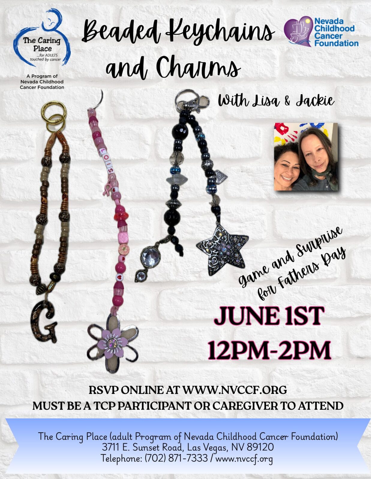 Beaded Keychains and Charms Flyer